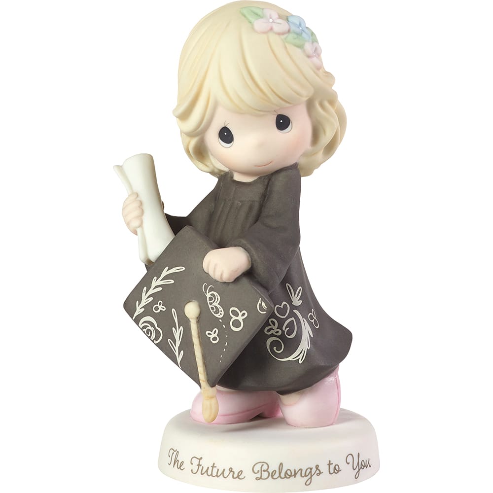 Precious Moments The Future Belongs To You Bisque Porcelain Figurine